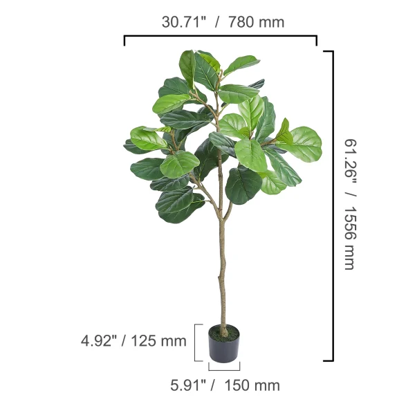 VEVOR Artificial Olive Tree 4/5/6 FT Tall Faux Plant