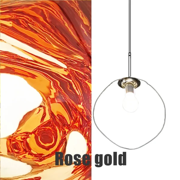 Modern Glass Lava Pendant Lights for Living Room